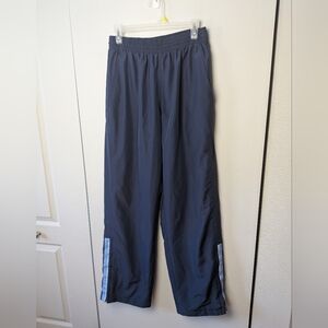 VINTAGE 97-99 Nike Men Track Pants Navy Blue Size Large Zipper At The Bottom